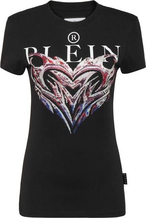 Philipp Plein Pure T-shirt - Dames - T-shirts - Zwart - S - Katoen - Tops