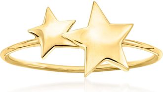 Ross-Simons 14kt Yellow Gold Star Ring