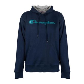 Champion Felpa con cappuccio taglio dritto - - Sweatshirts & Hoodies - Uomo - Blu - L