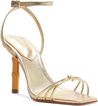 Schutz Haven Ankle Strap Sandal in Platinum at Nordstrom, Size 6.5