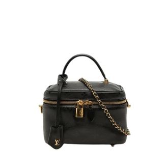 Louis Vuitton Pre-owned Vanity Bag - Dames - Pre-owned - Zwart - Maat: ONE Size Leer
