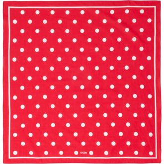 Maje Polka dot cotton bandana in Red Dots Print at Nordstrom
