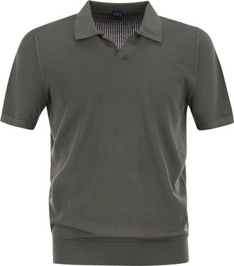 Fedeli Giza Cotton Short Sleeved Polo Shirt