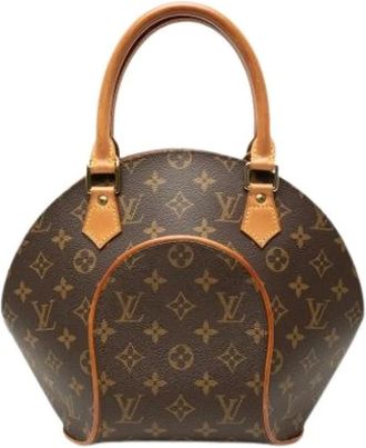 Louis Vuitton Pre-owned Ellipse PM - Dames - Pre-owned - Bruin - Maat: ONE Size Leer