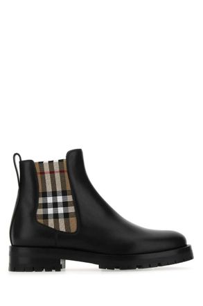 Burberry Black Checks Allostock Boots