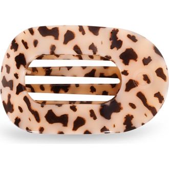 Teleties Medium Flat Round Hair Clip in Blonde Tortoise at Nordstrom