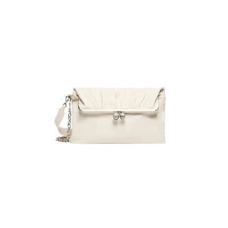 Max Mara Clutches, female, White, Size: ONE SIZE Wkaslalom Leather Clutch