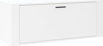 vidaXL Vidaxl - Mueble zapatero pared madera contrachapada blanco 100x35x38 cm