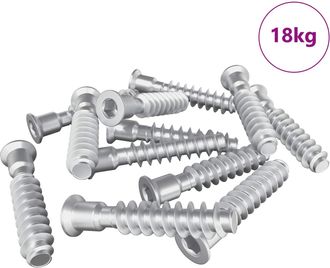 vidaXL Tornillo De Cabeza Cap 2900 Uds. Plateado Acero Vidaxl