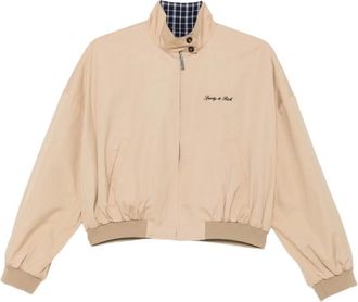 Sporty & Rich Outerwear Sporty & Rich - Dames - Jassen - Beige - Maat: S