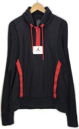 Nike Union x Air Jordan NRG Vault AJ Flight 1/2 Zip Jacket Black Red AH3409-010