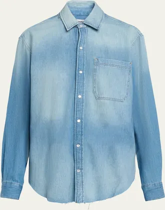 Re/Done Easy Long-Sleeve Denim Shirt