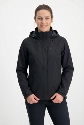 Vaude Regenjacke VAUDE SE WO SAFIEN 2L RAIN JACKET, Damen, Gr. 36, phantom blac, Obermaterial: 100% Polyester. Futter: 100% Polyamid. Netzfutter: 100% Polye