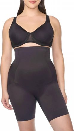 Naomi & Nicole Unbelievable Comfort High-Waist Thigh Slimmer In Black