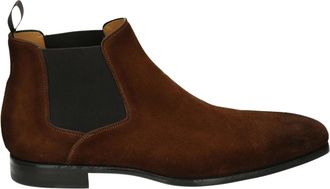Magnanni Heren Business Mid Su&egrave;de Schoenen - Heren - Chelseaboots - Bruin - 45 EU - Su&egrave;de - Schoenen