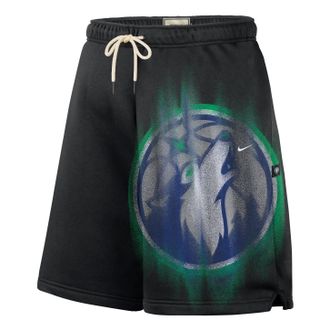 Nike Minnesota Timberwolves Standard Issue Fleece Shorts Black White IQ1513-010