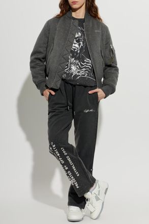 Off-white Cashmere Jacket, Womens, Grey