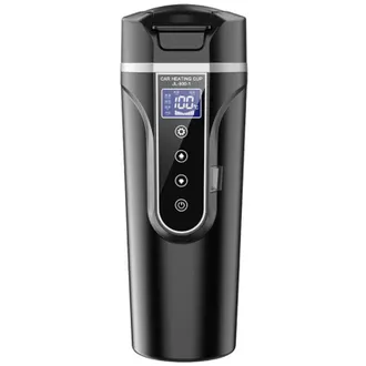 OEM Hervidor El&eacute;ctrico Para Coche, 12v/24v, Hervidor El&eacute;ctrico Peque&ntilde;o, Control De Temperatura M&uacute;ltiple, 450ml, Ideal Para Preparar Caf&eacute; Y T&eacute;, Pantalla Lc