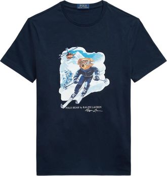 Polo Ralph Lauren Active Bear T-Shirt - Heren - T-shirts - Blauw - S - Katoen - Tops