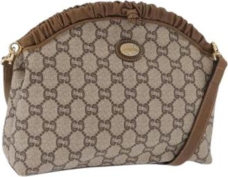 Gucci Pre-owned Cross Body Bags, female, Beige, Size: ONE SIZE Pre-owned Vintage Shoulder Bag