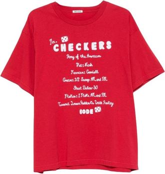 Bode Mrf 26Cs 008 T-shirt - Heren - T-shirts - Rood - M - Tops