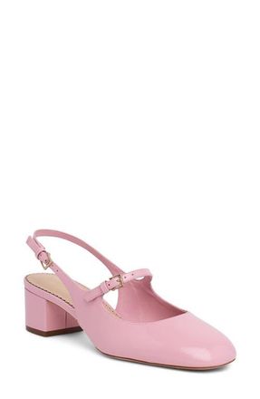 Cinq &agrave; Sept Diana Slingback Block Heel Pump in Pink Nectar at Nordstrom, Size 10.5Us