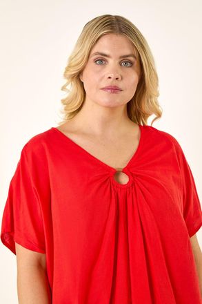 Roman Ring Front Oversized Top