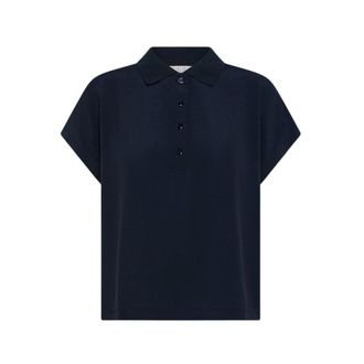Seventy Polo Shirts, female, Blue, Size: XS Polo in jersey