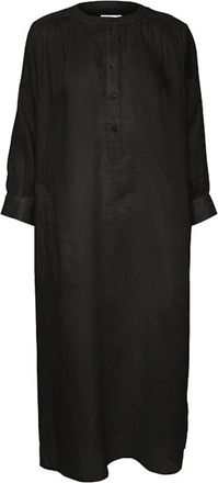 Part Two Gestreepte Jurk met 3/4 Mouwen - Dames - Casual kleedjes - Zwart - L - Kleedjes