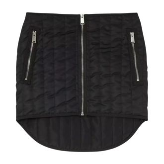 Heron Preston Short Skirts, female, Black, Size: 2XS Quilted Mini Skirt