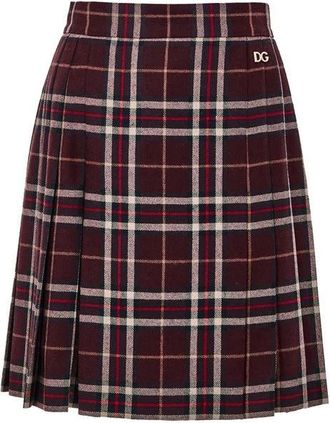 Dolce & Gabbana Dames, Rokken, Paars, Maat: 2XS Wol