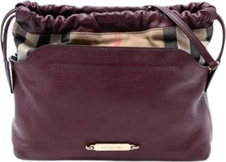 Burberry Pre-owned Bucket Bags, female, Red, Size: ONE SIZE Pre-owned Crossbody Bag