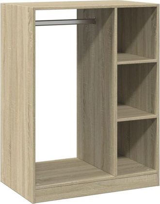 vidaXL Wardrobe Sonoma Oak 77x48x102 cm Engineered Wood Vidaxl