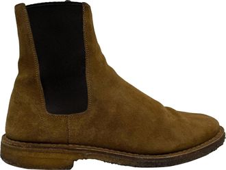 Saint Laurent Pre-owned Mens Nevada Ankle Boots in Brown Suede - Mocha - Size EU 40