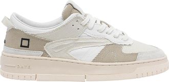 D.A.T.E. D. A.T. E. Beige Torneo Fringed Sneakers