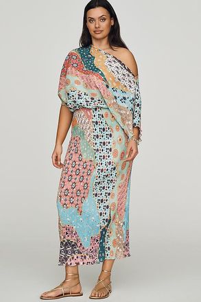Never Fully Dressed Tilly Short-Sleeve Off-Shoulder Maxi Dress