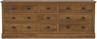 Rendez-Vous D&eacute;co Aparador De 9 Cajones En Madera De Cedro Recuperada - Tobias