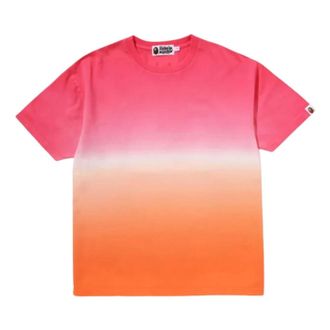 A Bathing Ape Gradation Big College Oversized T-Shirt Pink 1L30-209-007-PNK