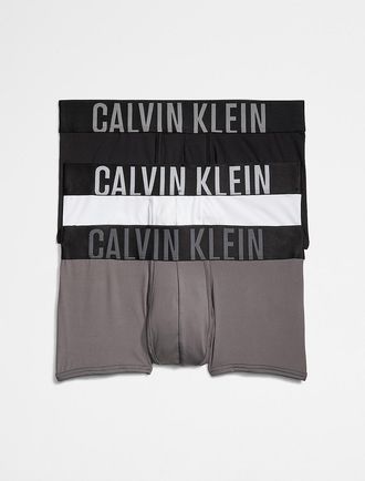 Calvin Klein Mens Intense Power Micro 3-Pack Low Rise Trunk - Multi - XL