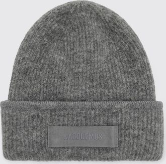 Jacquemus Berretto beanie a coste in misto lana e alpaca con logo ricamato