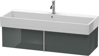 Duravit Mueble De Pared Duravit Vero Air 118,4 X 43,1 Cm, 1 Extra&iacute;ble, Para Vero Air 235012, Color (frente/cuerpo): Laca De Alto Brillo Dolomiti Grey - Va6129