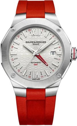 Baume & Mercier Riviera GMT Automatic Grey Dial Mens Watch 10801