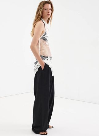 Mango Vestito crochet floreale bianco - Donna - XS - MANGO