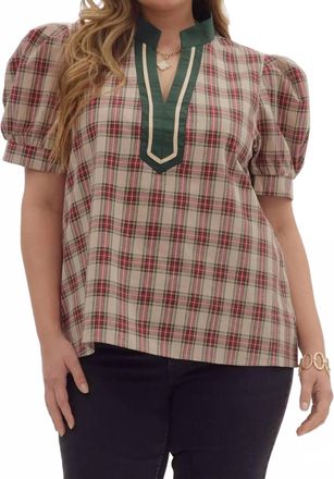 Entro Womens Lauren Top In Brown