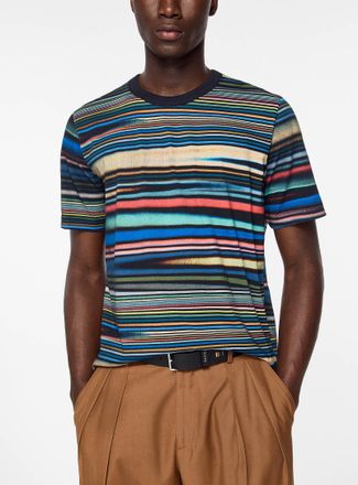Paul Smith Mens Diffuse stripes T-shirt