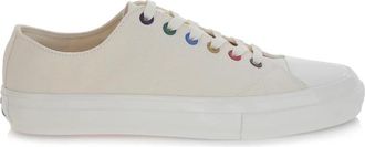 Paul Smith Witte Canvas Sneakers Kinsey Style - Heren - Sneakers - Wit - 40 EU - Katoen - Schoenen