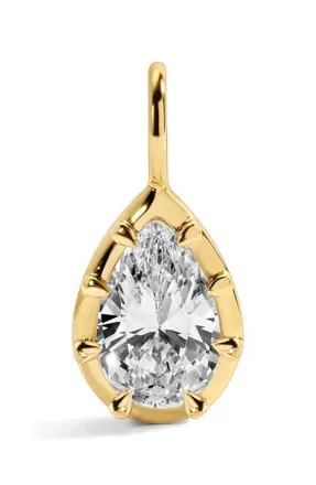 Lili Claspe Mara Pear Charm in Gold at Nordstrom