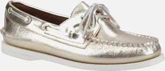 Sperry Top-Sider Womens Authentic Original 2-Eye Womens Boat Shoes - Gold - Size: 5
