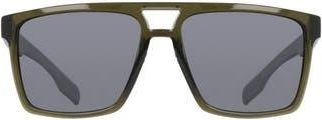 Dragon 57mm Navigator Sunglasses in Olive Green/Silver Flash at Nordstrom Rack
