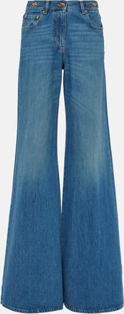 Versace Medusa 95 high-rise flared jeans